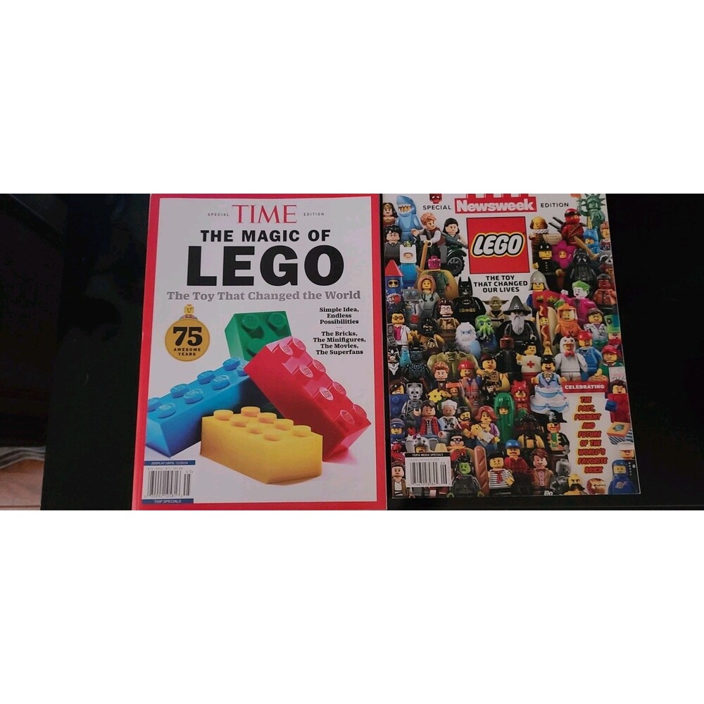 Lego Magazines • Time "The Magic Of Lego" & Newsweek Lego Lot Of 2